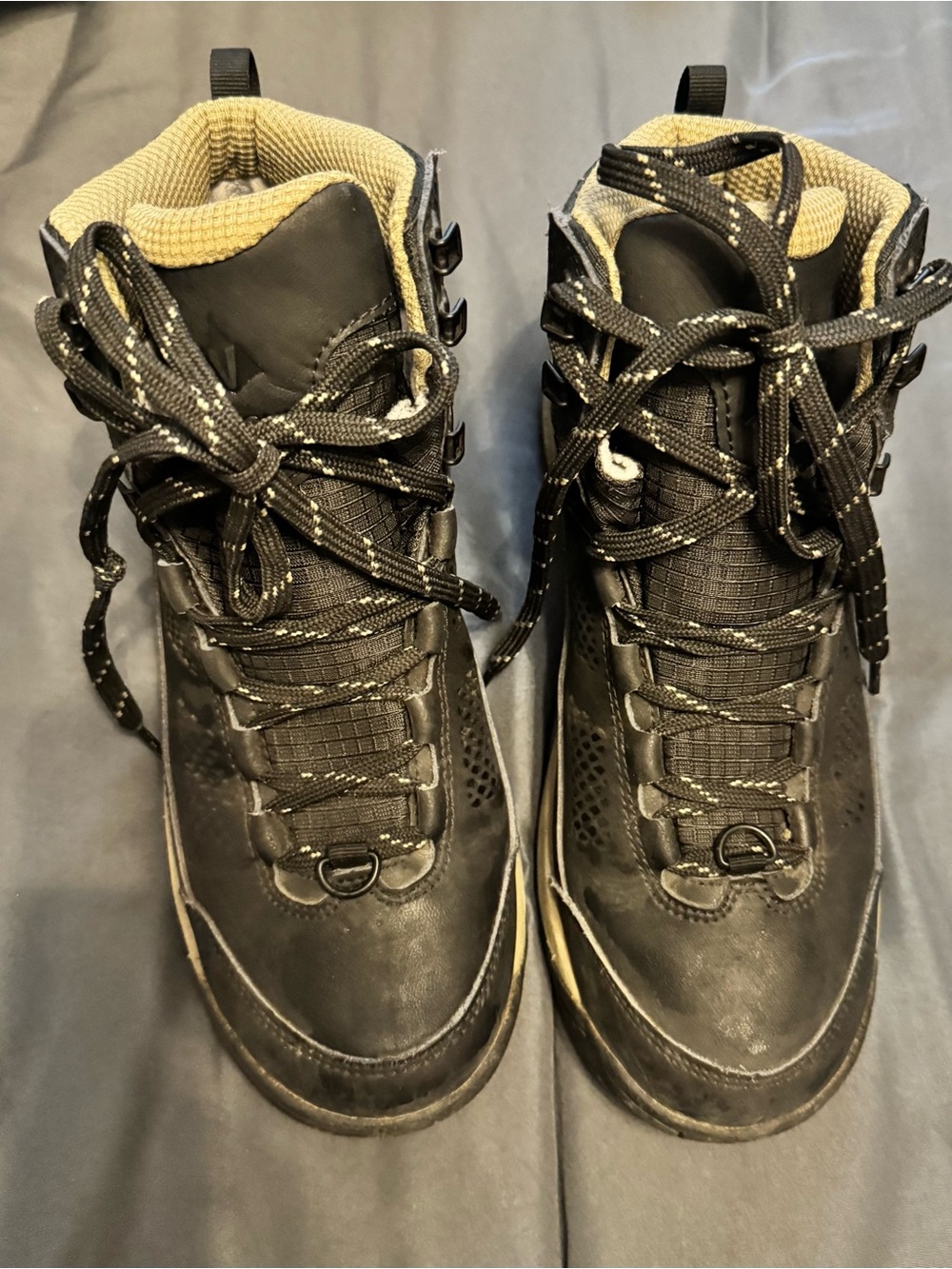 Vasque Black Hiking Boots with Tan Interior-worn in one trip only